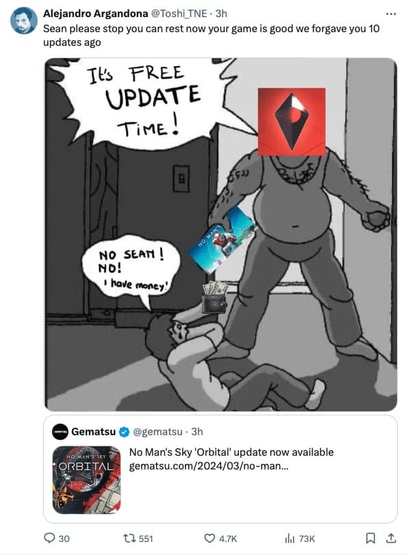 No Man's Sky updates