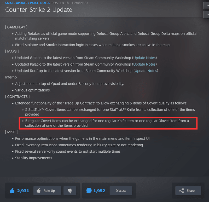 Counter-Strike 2 Changelog