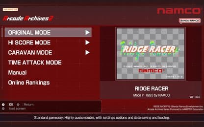 Arcade Archives 2: Ridge Racer