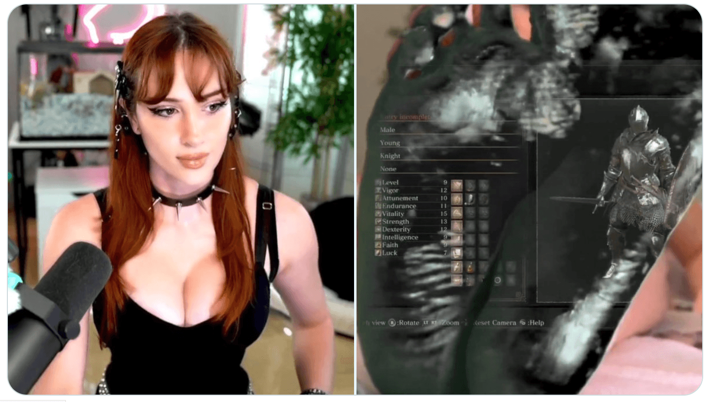 Twitch streamer is gebanned, omdat ze haar voeten gebruikte als green screen