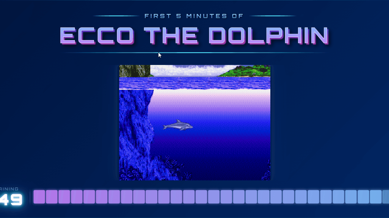 Speel de eerste vijf minuten van Ecco the Dolphin