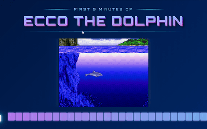 Speel de eerste vijf minuten van Ecco the Dolphin