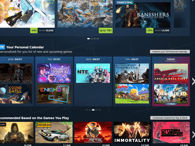 Steam: Persoonlijke release-kalender