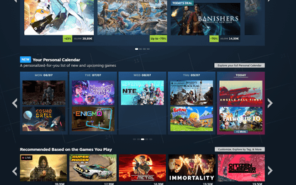 Steam heeft een persoonlijke release-kalender