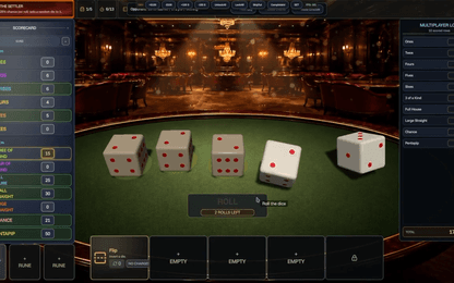 Pentapip is een dobbelroguelite die gemaakt is in ons eigen Gent