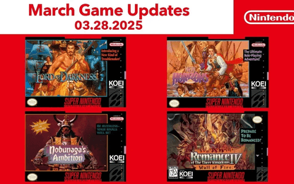 Vier klassieke strategy games van Koei zijn toegevoegd aan Nintendo Switch Online