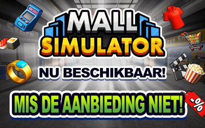 Winkel nu voor je eigen winkelcentrum met de release van Mall Simulator