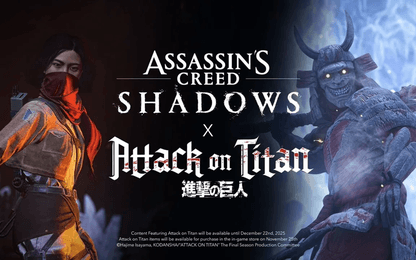Assassin's Creed Shadows gaat een samenwerking aan met Attack on Titan