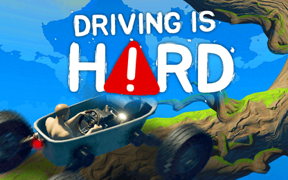 Driving is Hard is Getting Over It in een badkuip op wielen