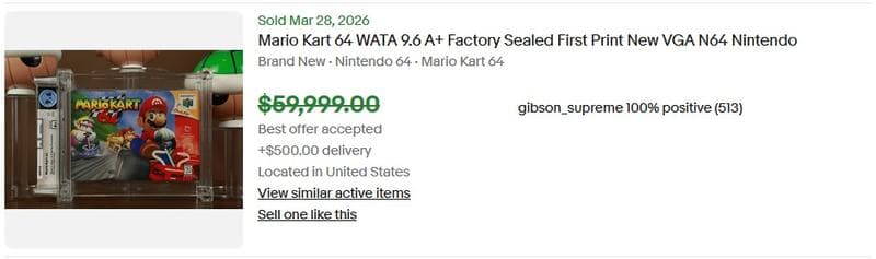 Ebay Mario Kart 64