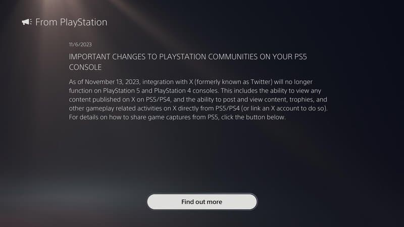 X Notification