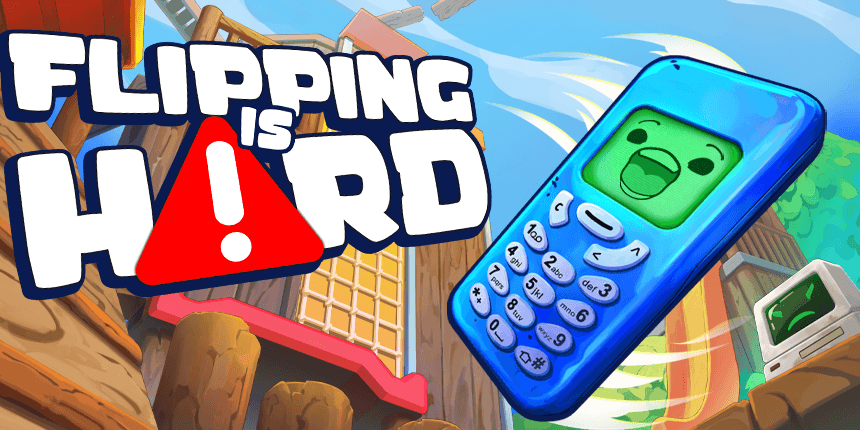 Speel met je telefoon in Flipping is Hard