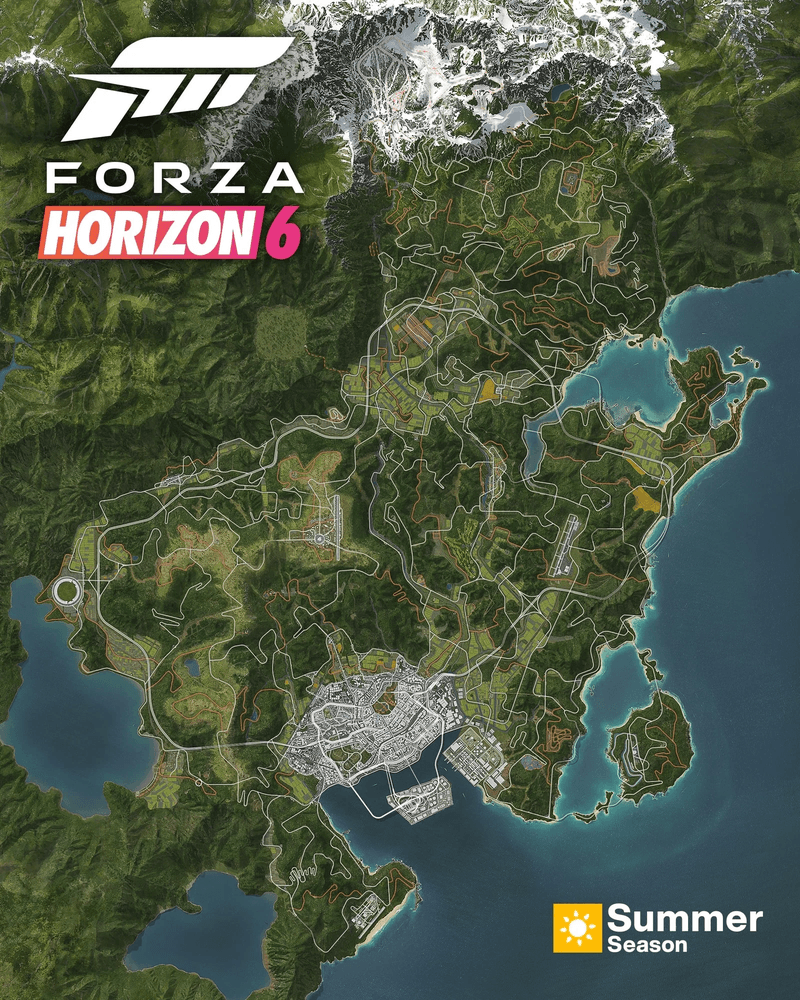 Forza Horizon 6 Map