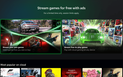 XBOX test gratis cloud streaming voor eigen games