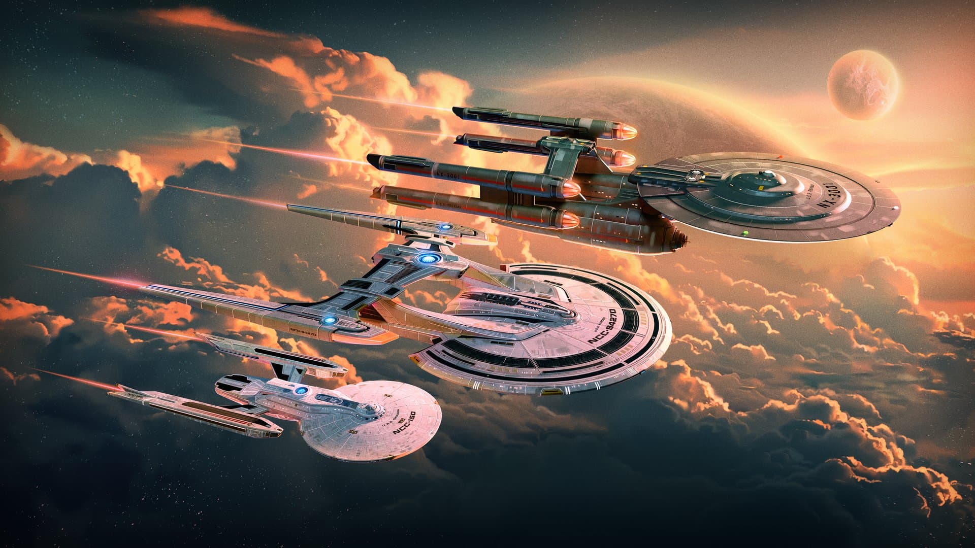 Drie klassieke schepen worden gebundeld in Star Trek Online