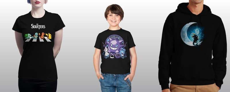 Pokémon shirts