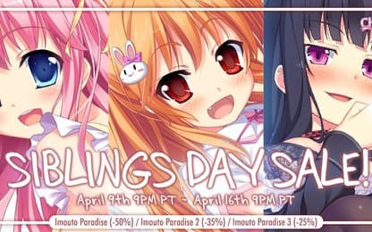 Vier Siblings Day bij MangaGamer