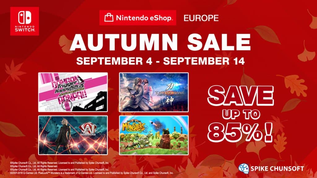 Spike Chunsoft is een beetje te vroeg met hun Autumn Sale