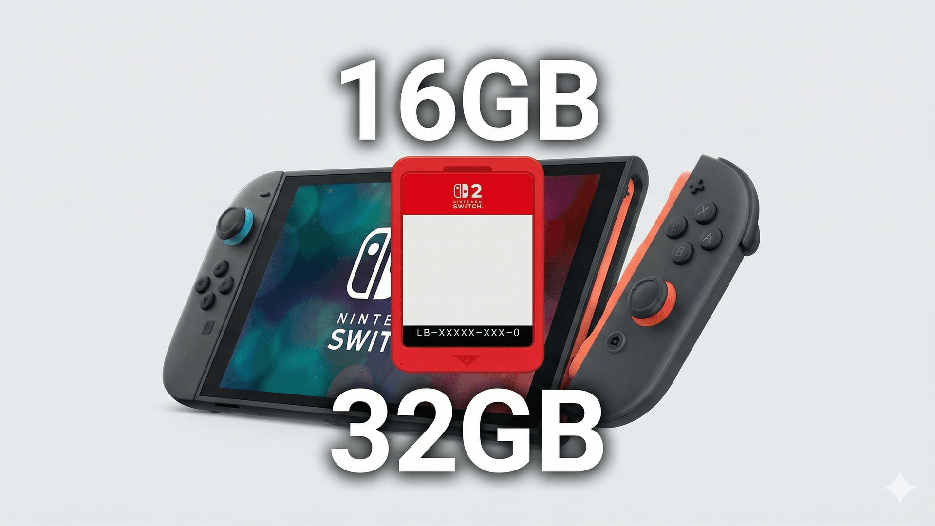 Nintendo breidt Switch 2 cartridgeaanbod uit met 16GB en 32GB varianten