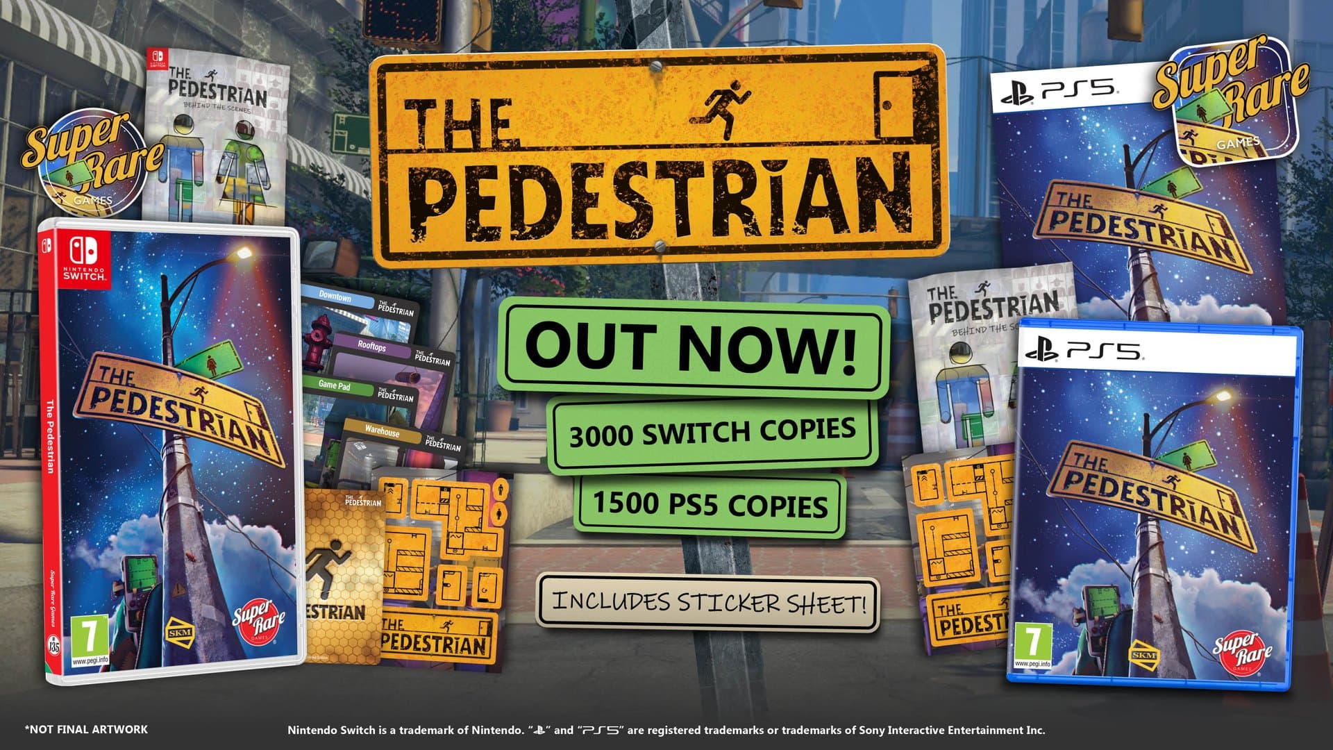 Super Rare Games brengt The Pedestrian naar je boekenkast