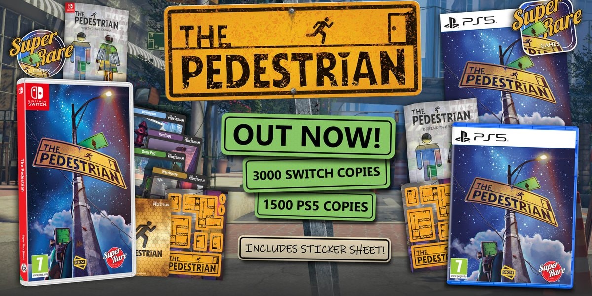 Super Rare Games brengt The Pedestrian naar je boekenkast
