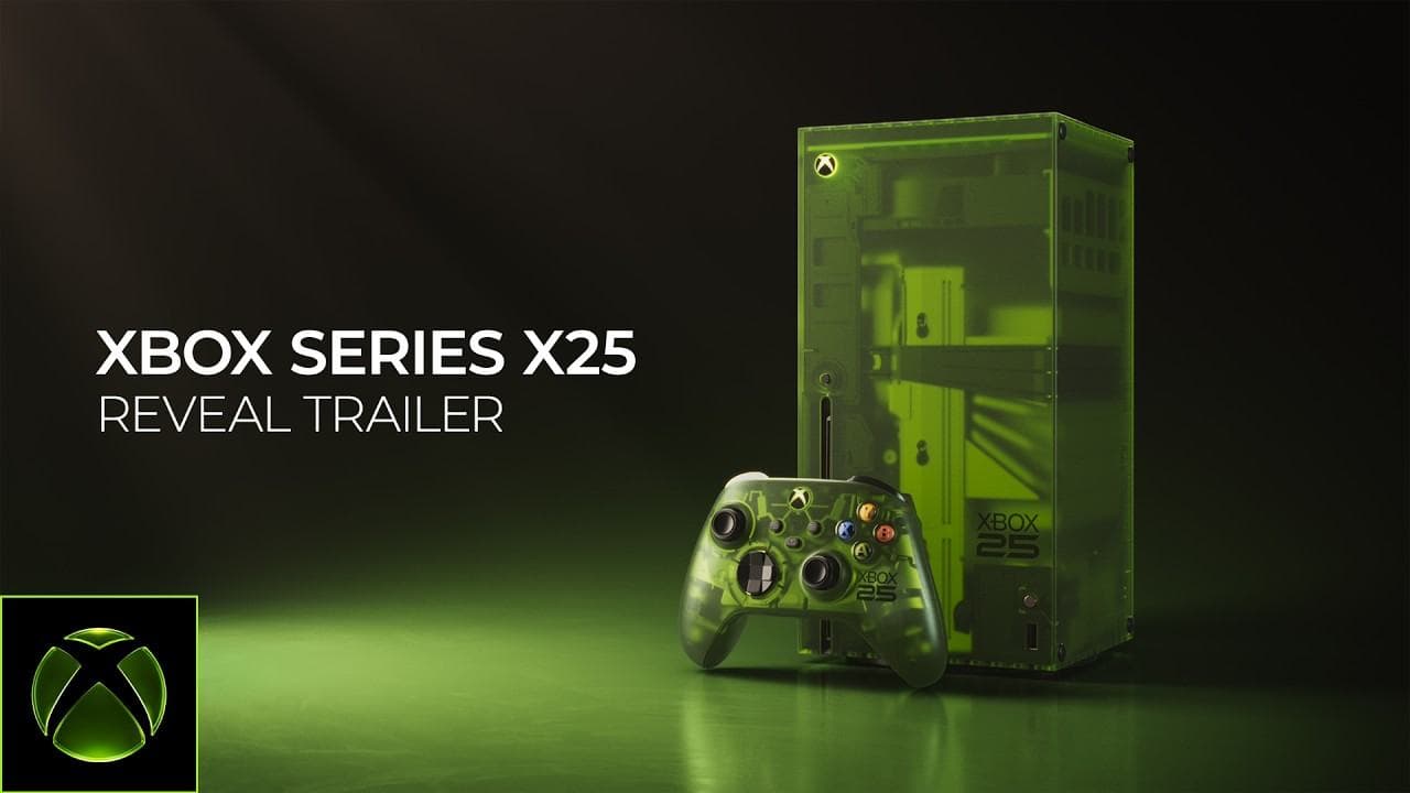 XBOX viert 25ste verjaardag met transparante XBOX en controller
