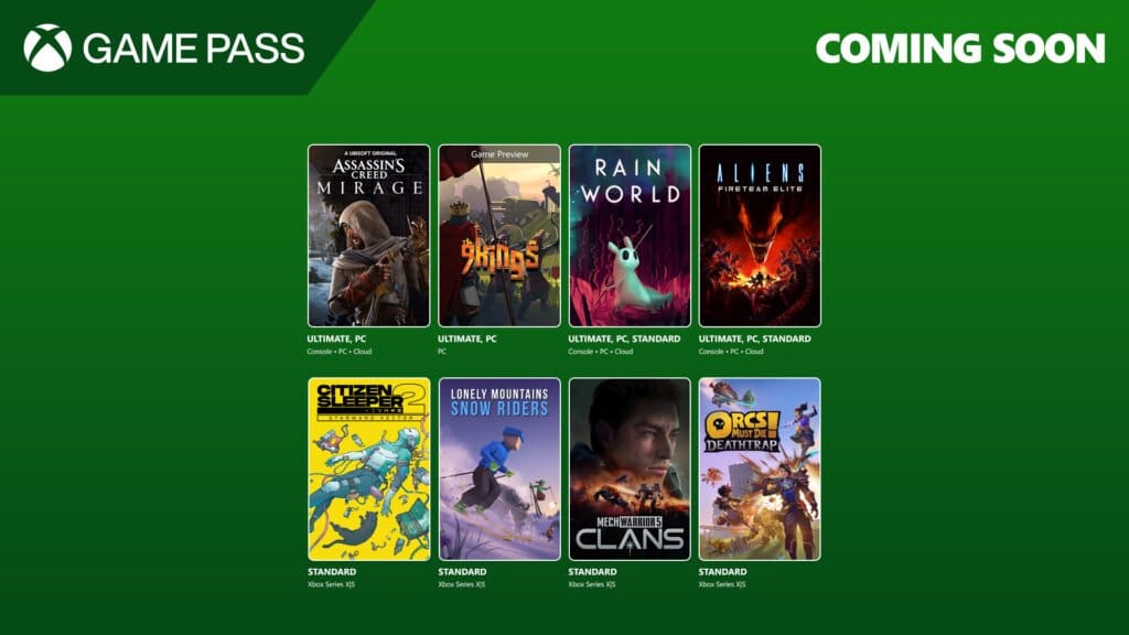 Deze games komen naar Xbox Game Pass in augustus 2025