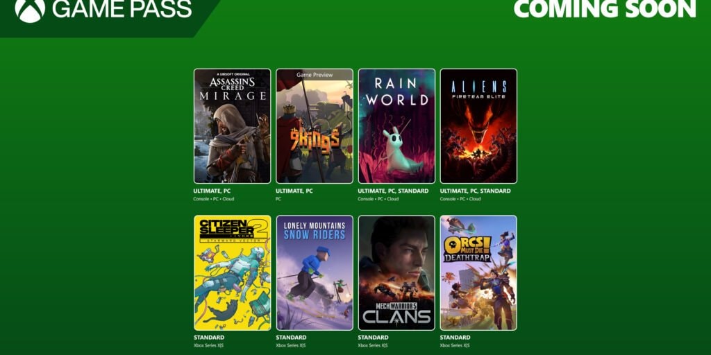 Deze games komen naar Xbox Game Pass in augustus 2025