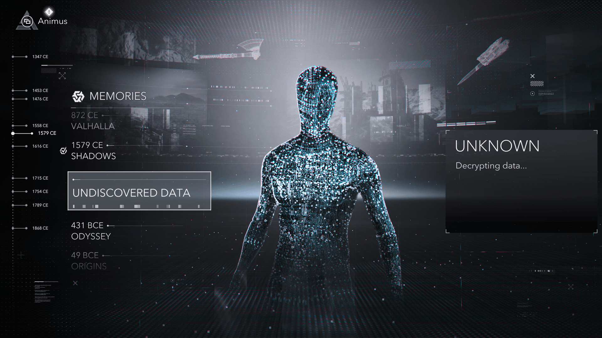 Onbekende nieuwe optie duikt op in Assassin's Creed's Animus Hub