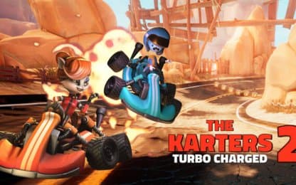 Remmen is geen optie in The Karters 2: Turbo Charged