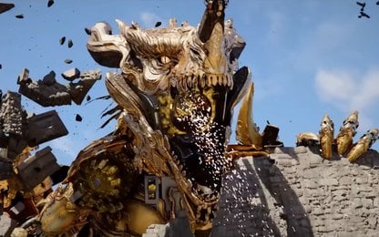 Crimson Desert gameplay trailer toont indrukwekkende mechanische draak