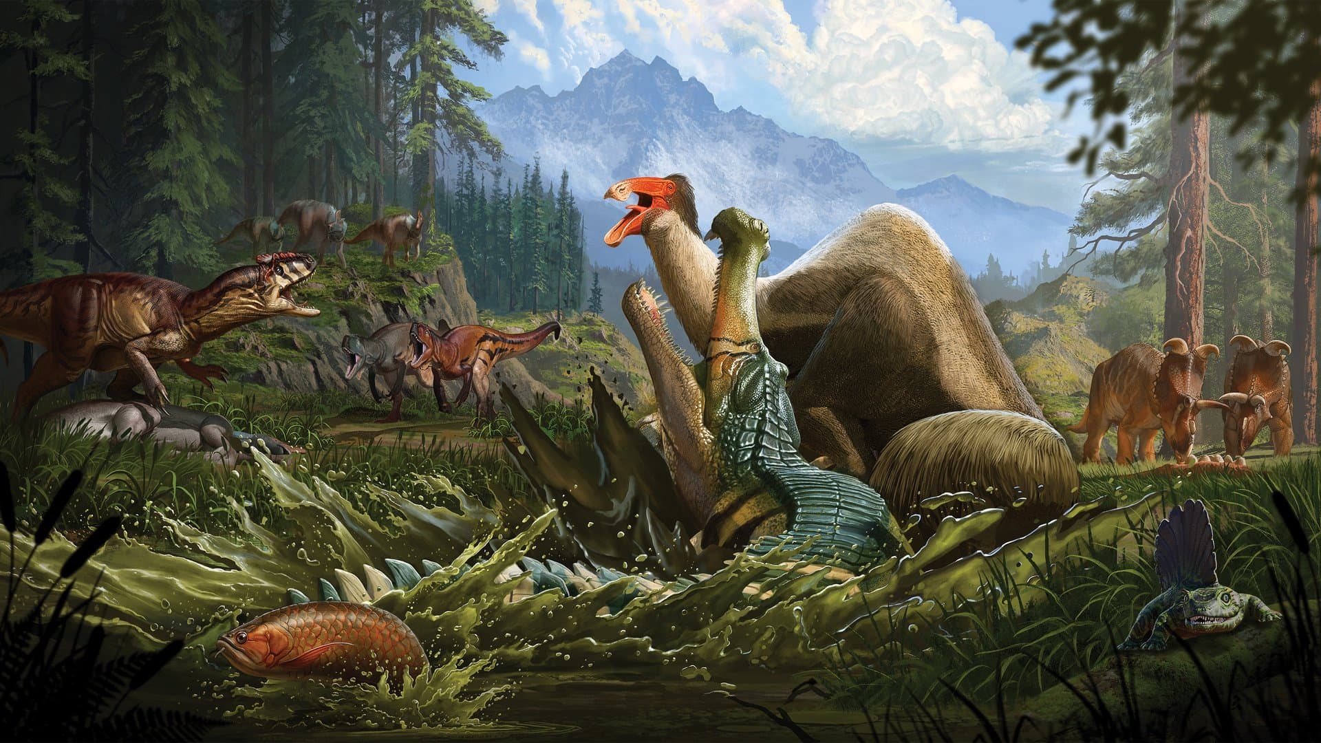 Jaag als dinosaurus in het holst van de nacht in Path of Titans