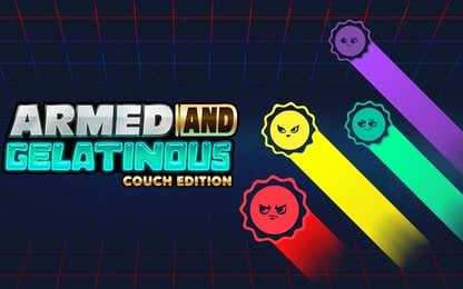 De launch trailer van Armed and Gelatinous: Couch Edition is...anders
