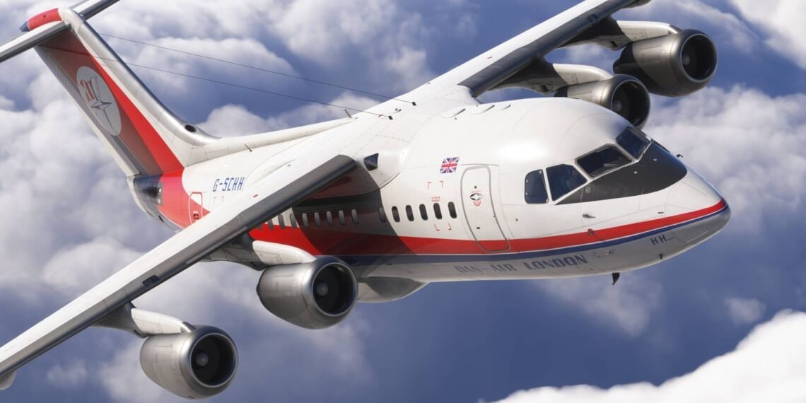 Verken nu de lucht met de BAE 146 in Microsoft Flight Simulator 2024
