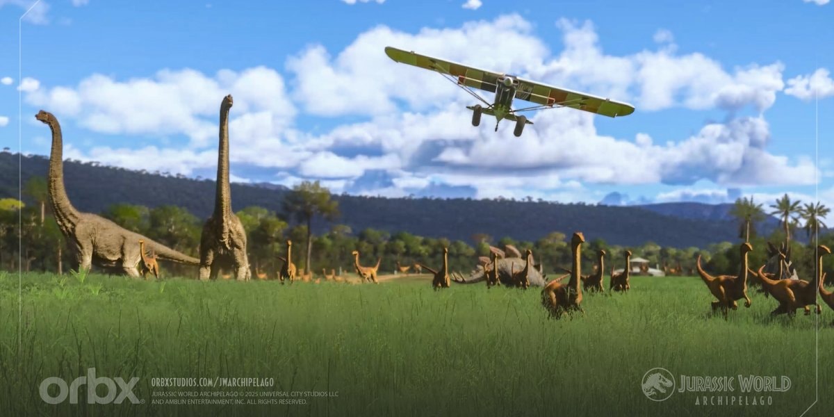 Ontdek vanaf nu Jurassic World vanuit de lucht in Microsoft Flight Simulator 2024