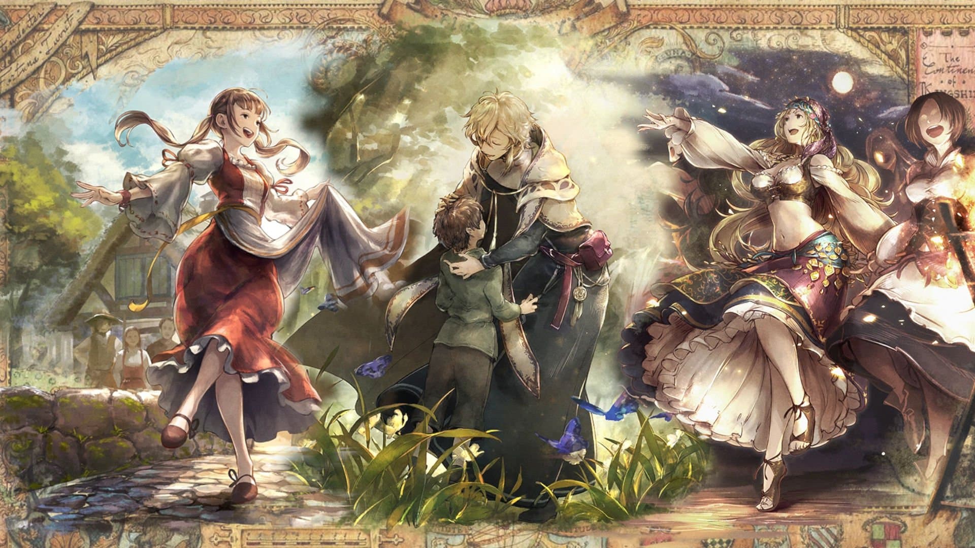 De nieuwe held van OCTOPATH TRAVELER: Champions of the Continent hangt de clown uit