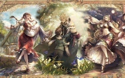 De nieuwe held van OCTOPATH TRAVELER: Champions of the Continent hangt de clown uit