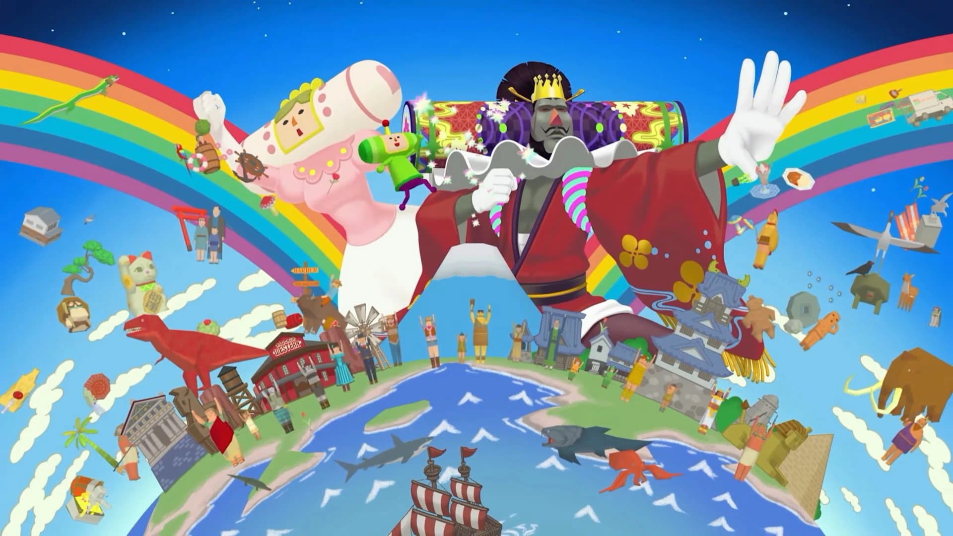 Lekker rommel alle kanten op rollen kan in Once Upon A KATAMARI