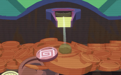 Muntjesschuiver RACCOIN rolt in het geld