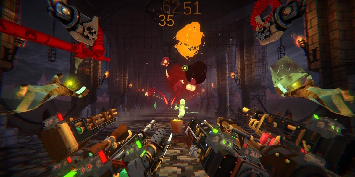 In de launch trailer van Vampire Hunters bestaat het concept van te veel vuurkracht niet