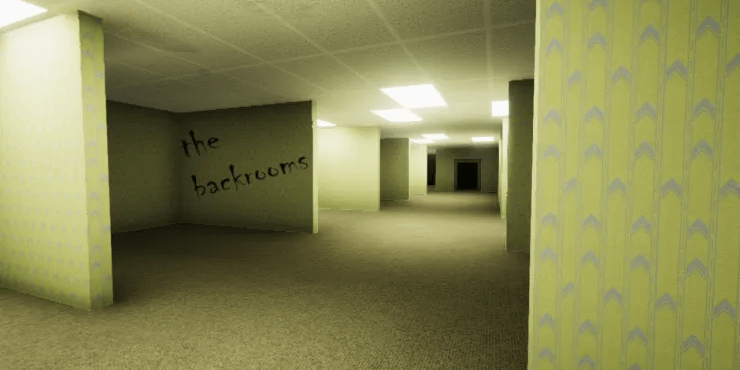 Je kunt nu zelf door de Backrooms gaan wandelen