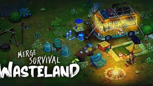Puzzel om te overleven in Merge Survival: Wasteland