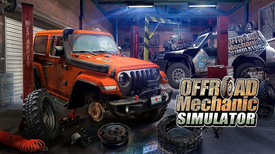 Bewerk een off-road truck en ga ermee de wildernis in met Offroad Mechanic Simulator