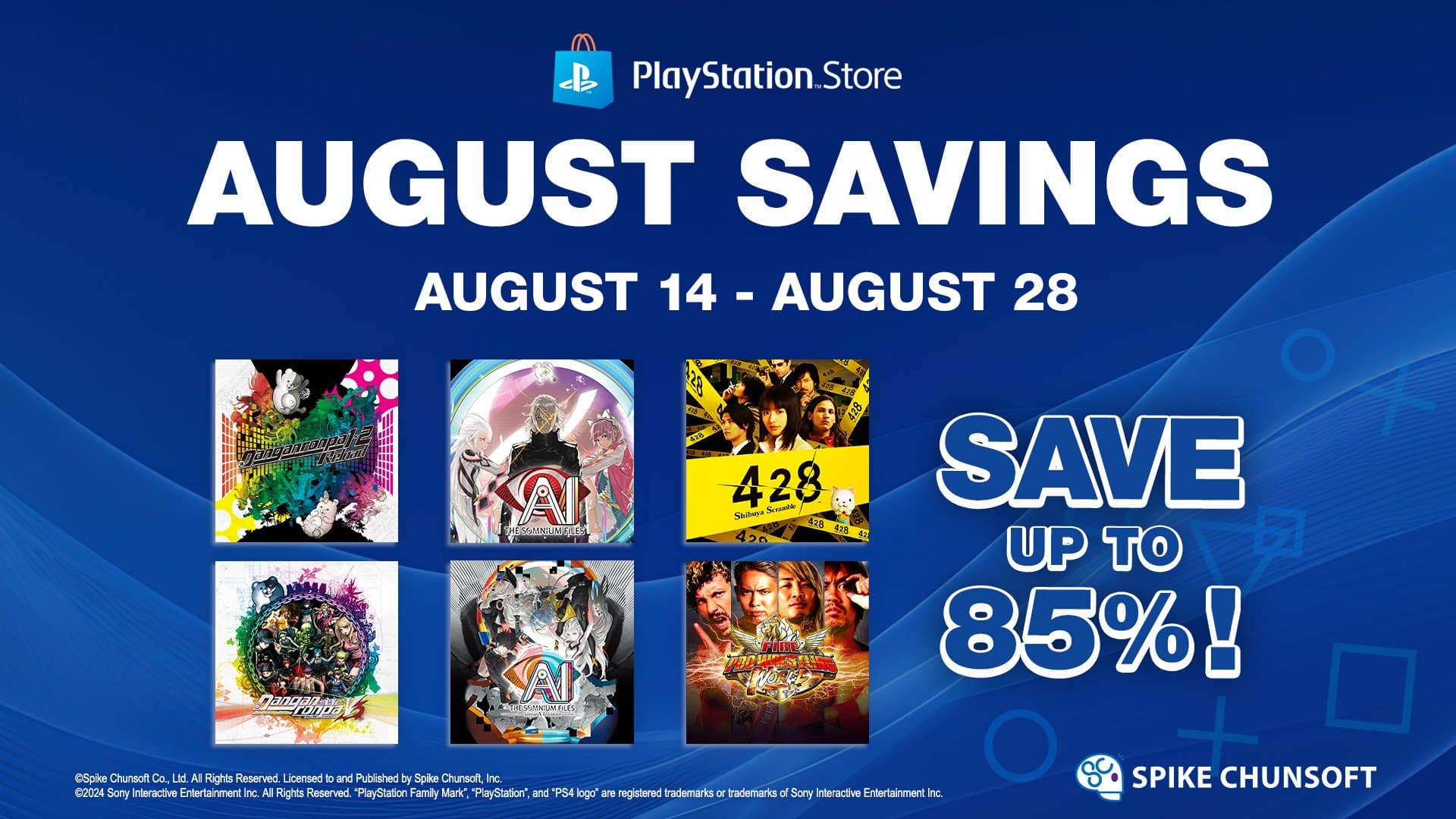 De games van Spike Chunsoft zijn weer massaal in de korting